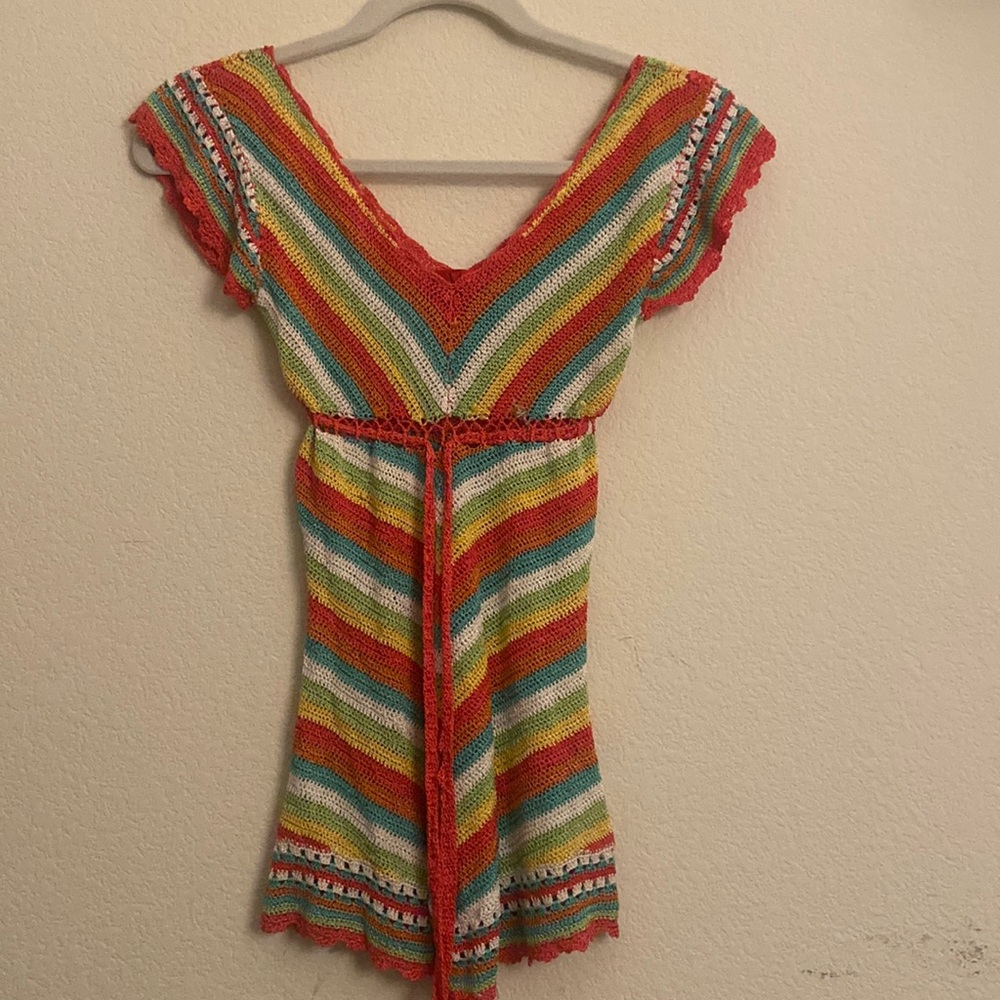 Beautiful multicolored swim coverup